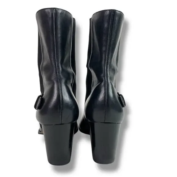 Cole Haan Black Leather Ankle Boots Callan Chelsea Slip On 🖤 Size 10 - Picture 6 of 9